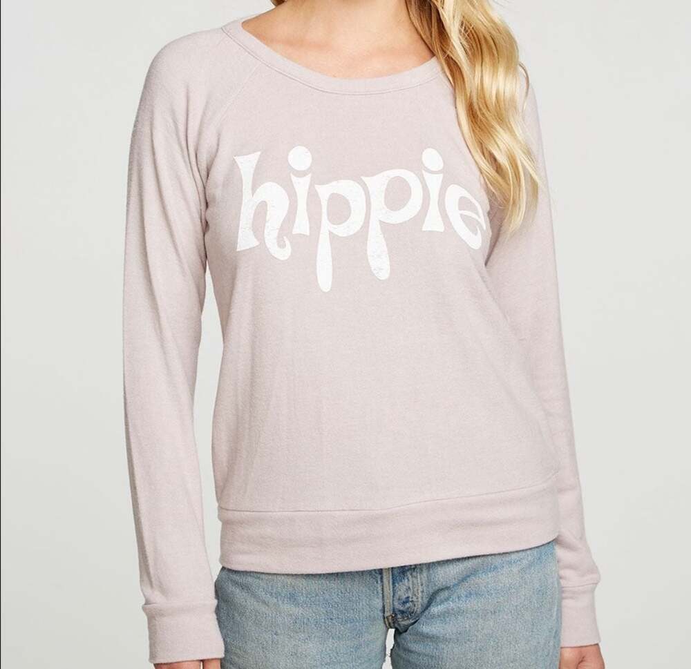 Chaser Hippie Graphic Pullover Sweatshirt in Macaron